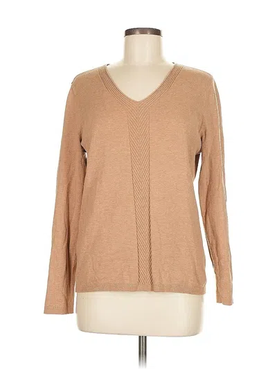 Pre-owned Talbots Pullover Sweater In Brown