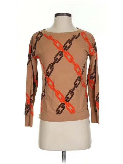 Pre-owned Talbots Pullover Sweater In Brown