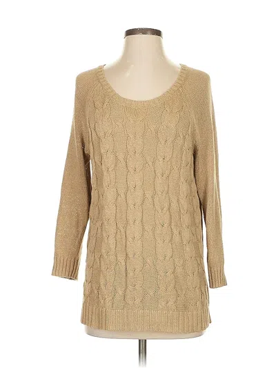 Pre-owned Talbots Pullover Sweater In Brown