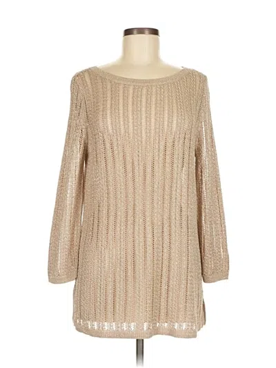 Pre-owned Talbots Pullover Sweater In Brown