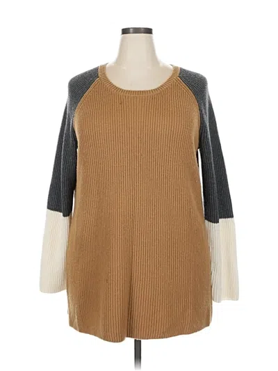 Pre-owned Talbots Pullover Sweater In Brown