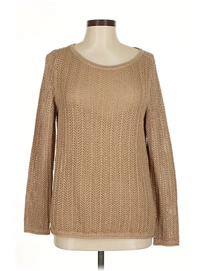 Pre-owned Talbots Pullover Sweater In Brown