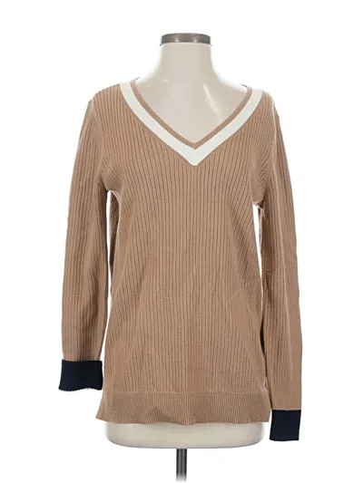 Pre-owned Talbots Pullover Sweater In Brown
