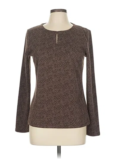 Pre-owned Talbots Pullover Sweater In Brown