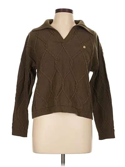 Pre-owned Talbots Pullover Sweater In Brown
