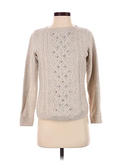 Pre-owned Talbots Pullover Sweater In Brown