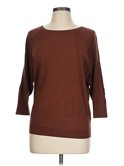 Pre-owned Talbots Pullover Sweater In Brown