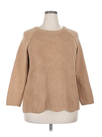 Pre-owned Talbots Pullover Sweater In Brown