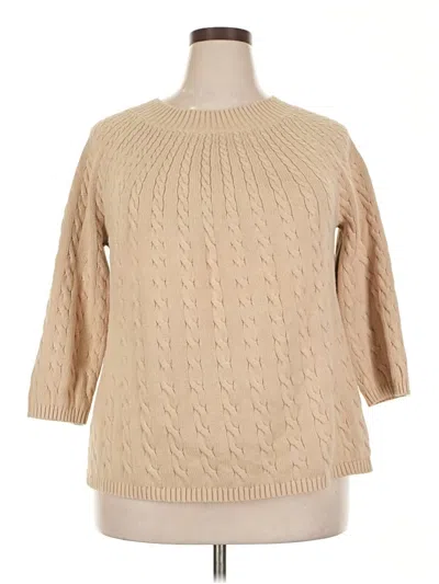 Pre-owned Talbots Pullover Sweater In Brown