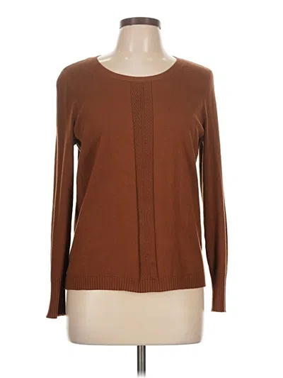 Pre-owned Talbots Pullover Sweater In Brown