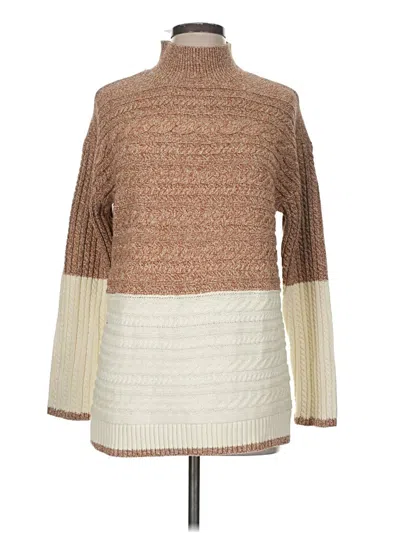 Pre-owned Talbots Pullover Sweater In Brown