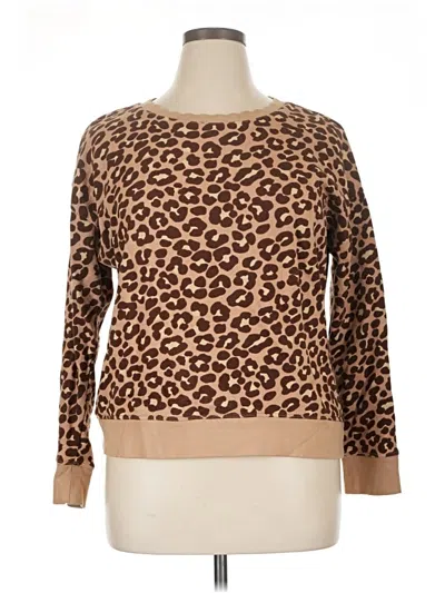 Pre-owned Talbots Pullover Sweater In Brown