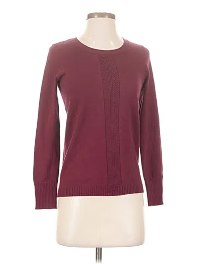 Pre-owned Talbots Pullover Sweater In Burgundy