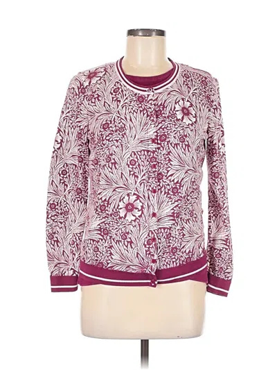 Pre-owned Talbots Pullover Sweater In Burgundy