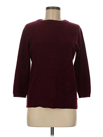 Pre-owned Talbots Pullover Sweater In Burgundy