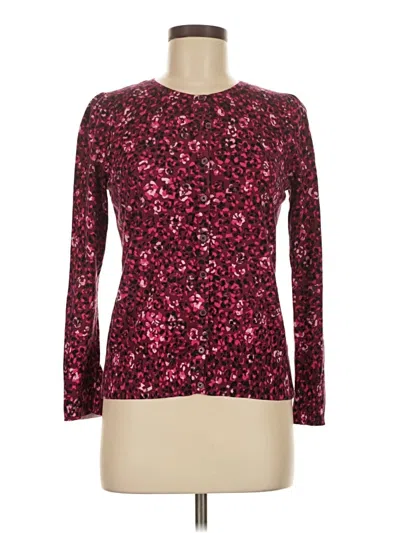 Pre-owned Talbots Pullover Sweater In Burgundy