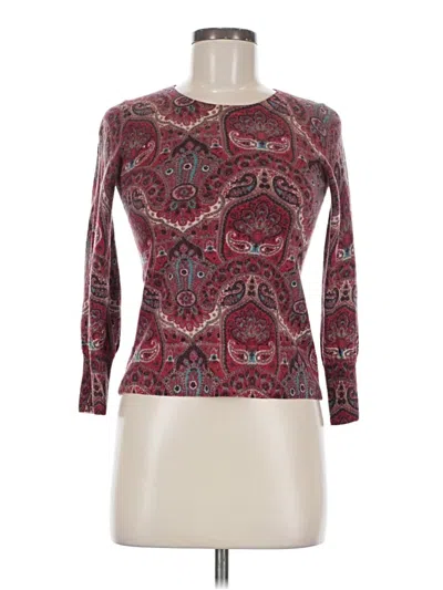 Pre-owned Talbots Pullover Sweater In Burgundy