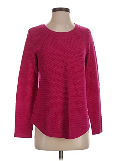 Pre-owned Talbots Pullover Sweater In Burgundy