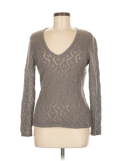 Pre-owned Talbots Pullover Sweater In Gray
