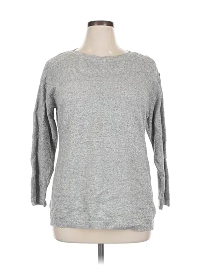 Pre-owned Talbots Pullover Sweater In Gray