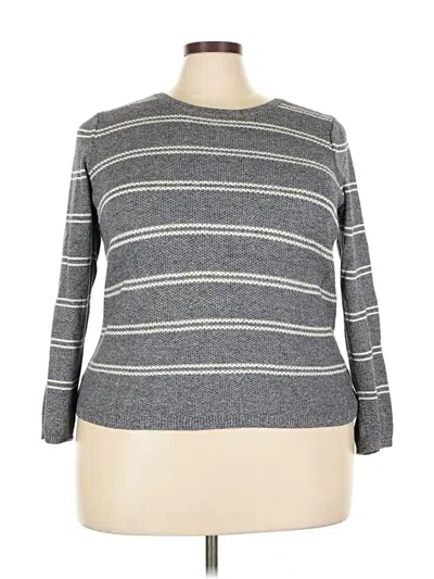 Pre-owned Talbots Pullover Sweater In Gray