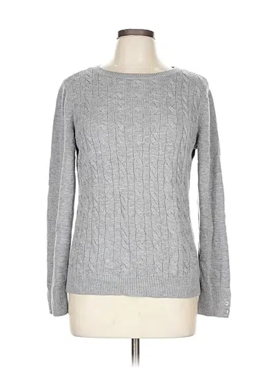Pre-owned Talbots Pullover Sweater In Gray