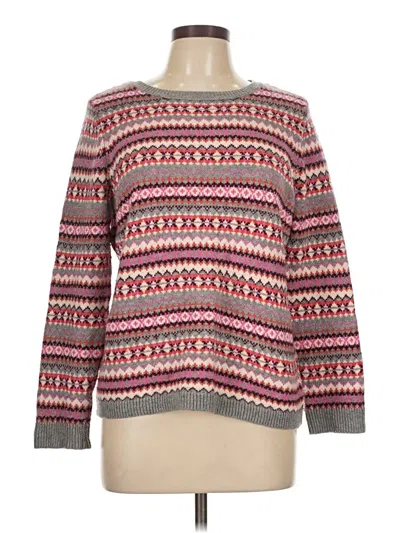 Pre-owned Talbots Pullover Sweater In Gray