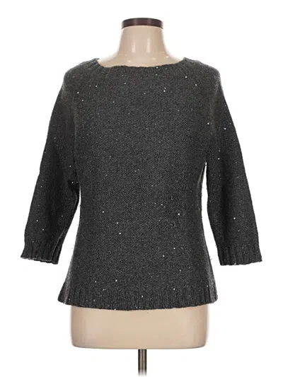 Pre-owned Talbots Pullover Sweater In Gray