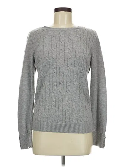 Pre-owned Talbots Pullover Sweater In Gray