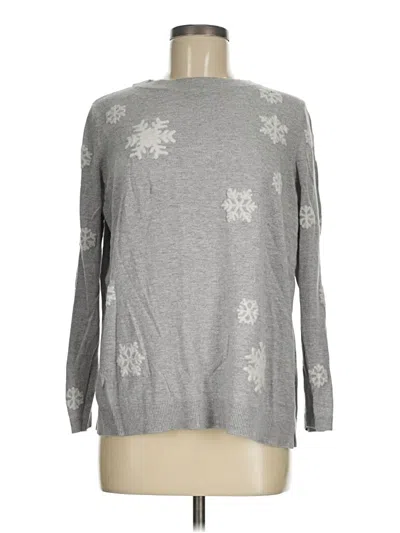 Pre-owned Talbots Pullover Sweater In Gray