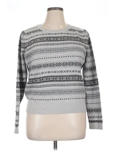 Pre-owned Talbots Pullover Sweater In Gray