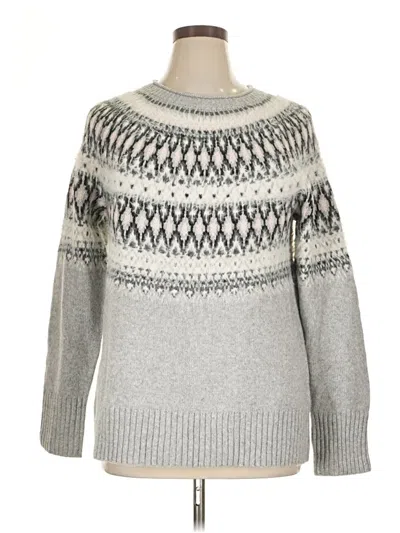 Pre-owned Talbots Pullover Sweater In Gray