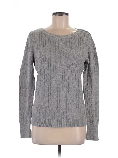 Pre-owned Talbots Pullover Sweater In Gray
