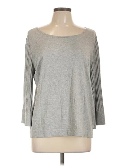 Pre-owned Talbots Pullover Sweater In Gray