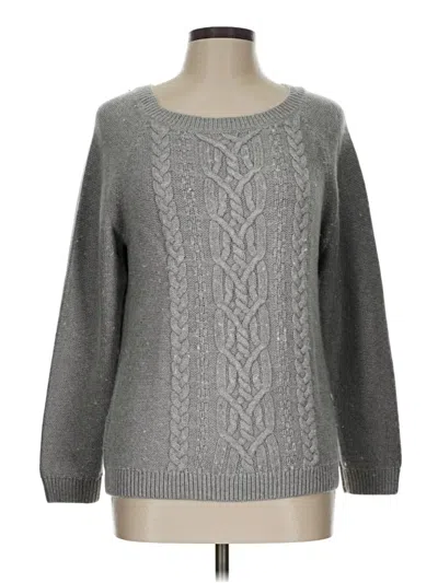 Pre-owned Talbots Pullover Sweater In Gray