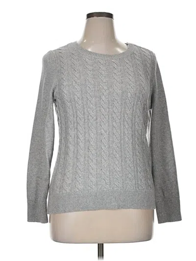 Pre-owned Talbots Pullover Sweater In Gray