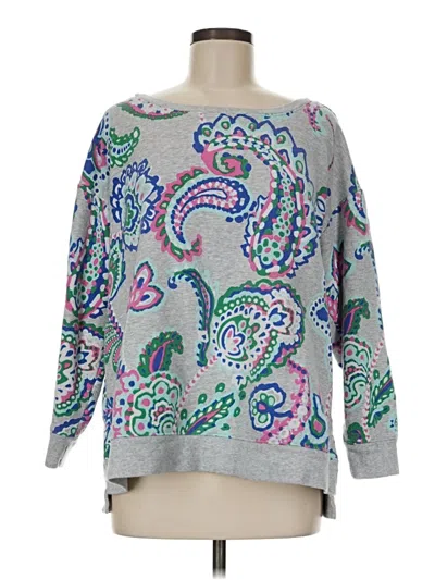 Pre-owned Talbots Pullover Sweater In Gray