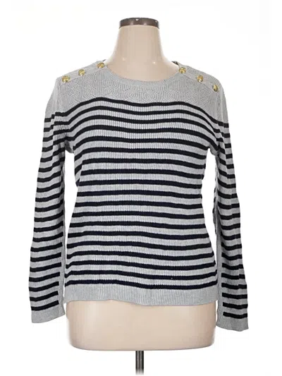 Pre-owned Talbots Pullover Sweater In Gray