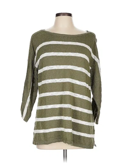 Pre-owned Talbots Pullover Sweater In Green