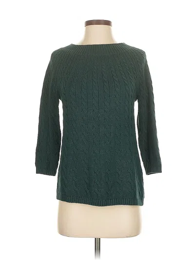 Pre-owned Talbots Pullover Sweater In Green