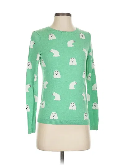 Pre-owned Talbots Pullover Sweater In Green