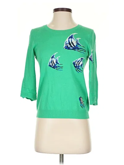 Pre-owned Talbots Pullover Sweater In Green
