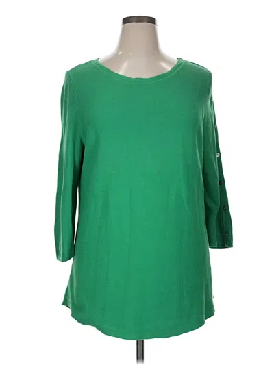 Pre-owned Talbots Pullover Sweater In Green