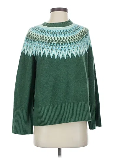 Pre-owned Talbots Pullover Sweater In Green