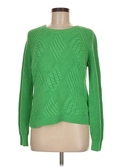 Pre-owned Talbots Pullover Sweater In Green