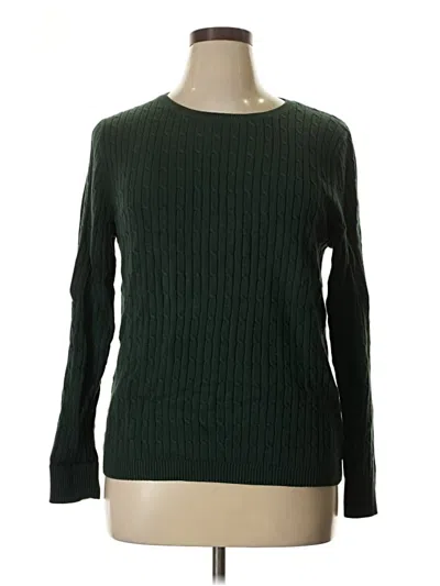 Pre-owned Talbots Pullover Sweater In Green