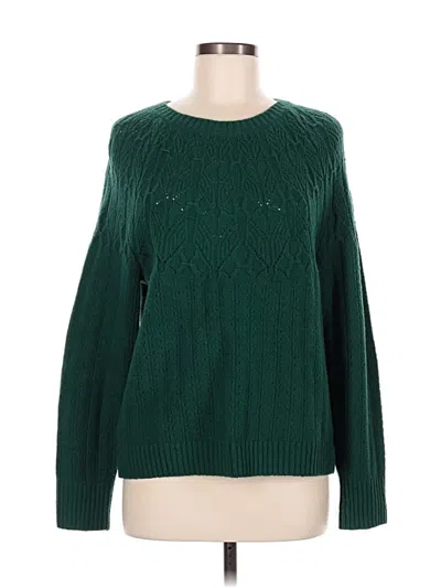 Pre-owned Talbots Pullover Sweater In Green