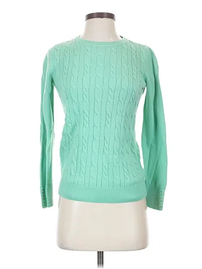 Pre-owned Talbots Pullover Sweater In Green