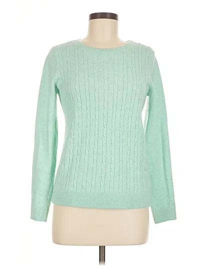 Pre-owned Talbots Pullover Sweater In Green