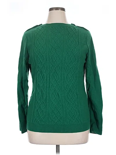 Pre-owned Talbots Pullover Sweater In Green